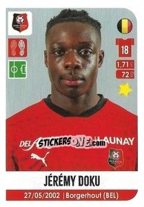 Figurina Jérémy Doku - FOOT 2020-2021 - Panini