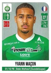Sticker Yvann Maçon - FOOT 2020-2021 n. 483 - Panini