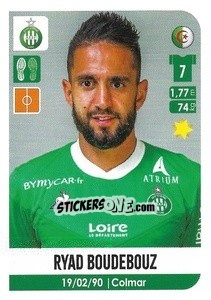 Sticker Ryad Boudebouz - FOOT 2020-2021 n. 489 - Panini