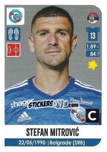 Sticker Stefan Mitrovic - FOOT 2020-2021 - Panini