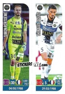 Sticker Simon Pontdemé / Thibault Jaques - FOOT 2020-2021 n. 542 - Panini