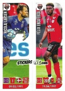 Sticker Nicolai Larsen / Félix Eboa Eboa - FOOT 2020-2021 n. 554 - Panini