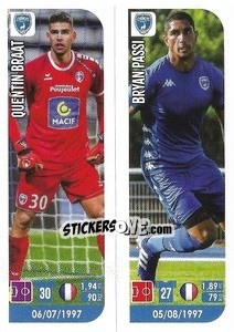 Sticker Quentin Braat / Bryan Passi - FOOT 2020-2021 - Panini