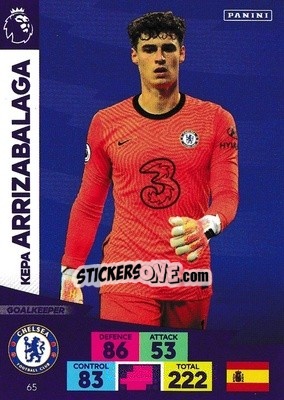 Sticker Kepa Arrizabalaga - English Premier League 2020-2021. Adrenalyn XL n. 65 - Panini