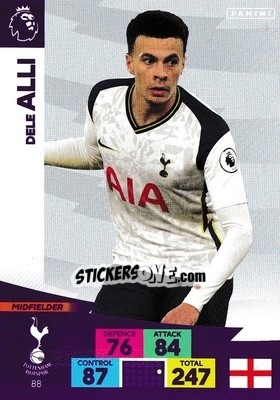 Sticker Dele Alli - English Premier League 2020-2021. Adrenalyn XL n. 88 - Panini