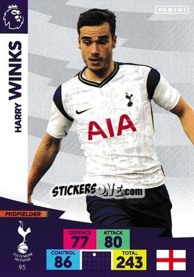 Sticker Harry Winks - English Premier League 2020-2021. Adrenalyn XL - Panini