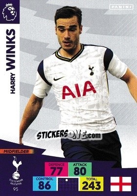 Cromo Harry Winks - English Premier League 2020-2021. Adrenalyn XL - Panini