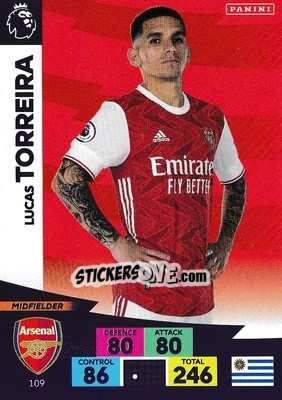 Sticker Lucas Torreira - English Premier League 2020-2021. Adrenalyn XL - Panini