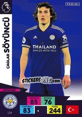 Cromo Caglar Soÿuncü - English Premier League 2020-2021. Adrenalyn XL - Panini