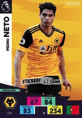 Sticker Pedro Neto - English Premier League 2020-2021. Adrenalyn XL n. 150 - Panini