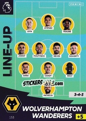 Figurina Line-Up - English Premier League 2020-2021. Adrenalyn XL - Panini