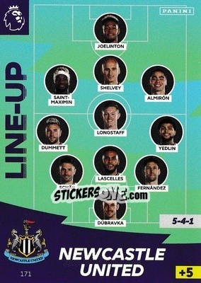 Sticker Line-Up - English Premier League 2020-2021. Adrenalyn XL n. 171 - Panini