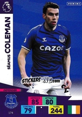 Sticker Seamus Coleman - English Premier League 2020-2021. Adrenalyn XL n. 174 - Panini