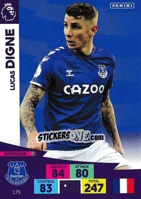 Sticker Lucas Digne - English Premier League 2020-2021. Adrenalyn XL - Panini