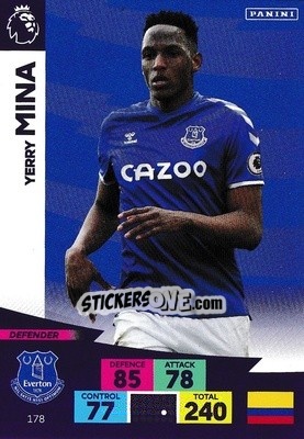 Sticker Yerry Mina - English Premier League 2020-2021. Adrenalyn XL n. 178 - Panini