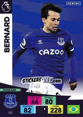 Figurina Bernard - English Premier League 2020-2021. Adrenalyn XL - Panini