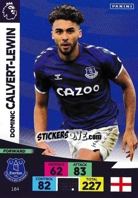 Figurina Dominic Calvert-Lewin - English Premier League 2020-2021. Adrenalyn XL - Panini