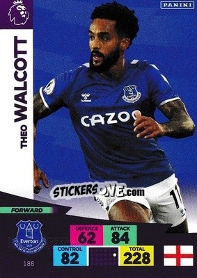 Sticker Theo Walcott - English Premier League 2020-2021. Adrenalyn XL n. 188 - Panini