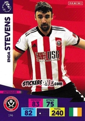 Sticker Enda Stevens - English Premier League 2020-2021. Adrenalyn XL n. 196 - Panini
