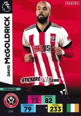 Sticker David McGoldrick - English Premier League 2020-2021. Adrenalyn XL n. 204 - Panini