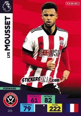 Sticker Lys Mousset - English Premier League 2020-2021. Adrenalyn XL n. 205 - Panini