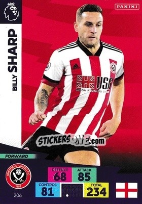 Sticker Billy Sharp - English Premier League 2020-2021. Adrenalyn XL n. 206 - Panini