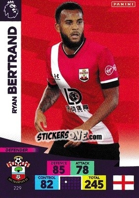 Sticker Ryan Bertrand - English Premier League 2020-2021. Adrenalyn XL n. 229 - Panini