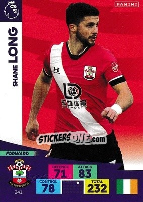 Sticker Shane Long - English Premier League 2020-2021. Adrenalyn XL n. 241 - Panini