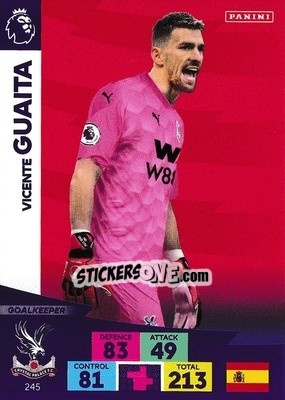 Sticker Vicente Guaita - English Premier League 2020-2021. Adrenalyn XL - Panini