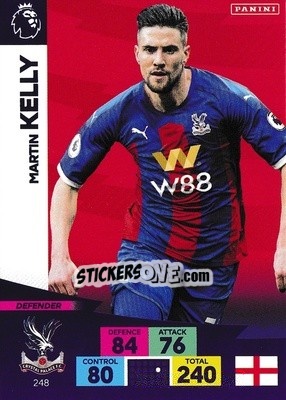 Cromo Martin Kelly - English Premier League 2020-2021. Adrenalyn XL n. 248 - Panini