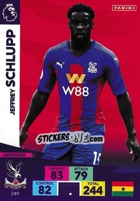 Sticker Jeffrey Schlupp - English Premier League 2020-2021. Adrenalyn XL - Panini