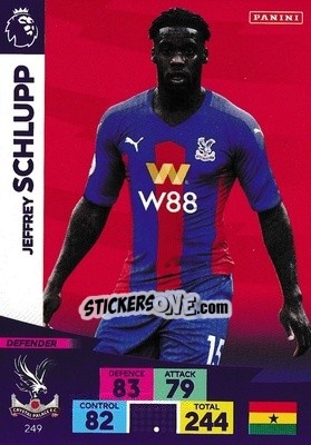 Sticker Jeffrey Schlupp - English Premier League 2020-2021. Adrenalyn XL n. 249 - Panini