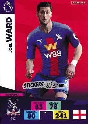 Sticker Joel Ward - English Premier League 2020-2021. Adrenalyn XL n. 252 - Panini