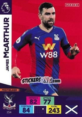 Sticker James McArthur - English Premier League 2020-2021. Adrenalyn XL - Panini