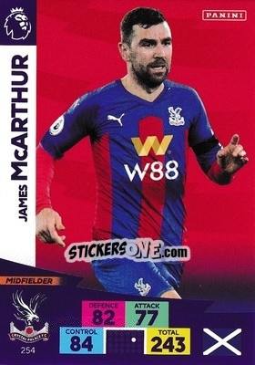 Sticker James McArthur - English Premier League 2020-2021. Adrenalyn XL n. 254 - Panini