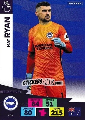 Sticker Matt Ryan - English Premier League 2020-2021. Adrenalyn XL n. 263 - Panini