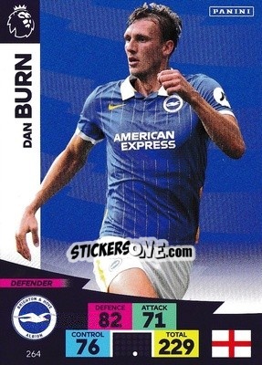 Sticker Dan Burn - English Premier League 2020-2021. Adrenalyn XL n. 264 - Panini