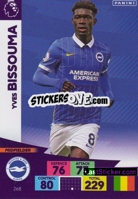 Sticker Yves Bissouma - English Premier League 2020-2021. Adrenalyn XL - Panini