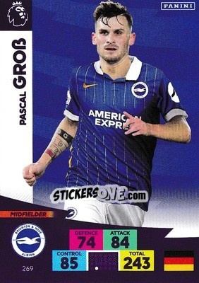 Sticker Pascal Groß - English Premier League 2020-2021. Adrenalyn XL - Panini