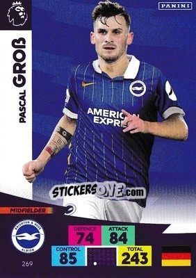 Sticker Pascal Groß - English Premier League 2020-2021. Adrenalyn XL n. 269 - Panini