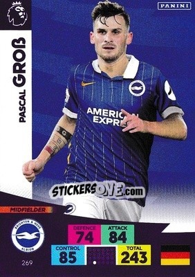 Cromo Pascal Groß - English Premier League 2020-2021. Adrenalyn XL - Panini