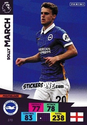 Sticker Solomon March - English Premier League 2020-2021. Adrenalyn XL - Panini