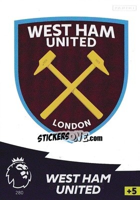 Sticker Club Badge - English Premier League 2020-2021. Adrenalyn XL n. 280 - Panini