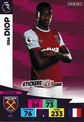 Cromo Issa Diop - English Premier League 2020-2021. Adrenalyn XL n. 283 - Panini