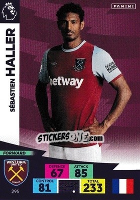 Sticker Sebastien Haller - English Premier League 2020-2021. Adrenalyn XL n. 295 - Panini