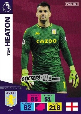 Sticker Tom Heaton - English Premier League 2020-2021. Adrenalyn XL n. 299 - Panini