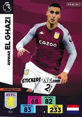 Sticker Anwar El Ghazi - English Premier League 2020-2021. Adrenalyn XL - Panini
