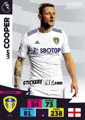 Figurina Liam Cooper - English Premier League 2020-2021. Adrenalyn XL - Panini