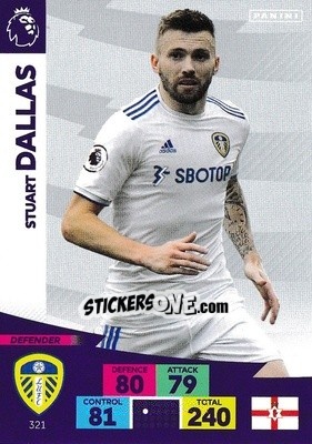 Sticker Stuart Dallas - English Premier League 2020-2021. Adrenalyn XL n. 321 - Panini