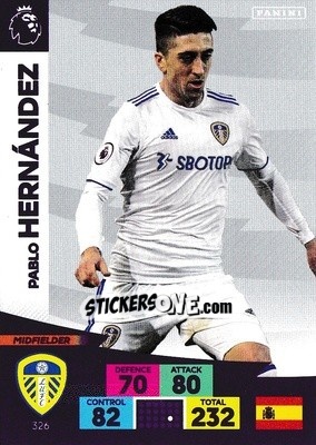 Cromo Pablo Hernández - English Premier League 2020-2021. Adrenalyn XL - Panini